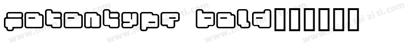 FotonType Bold字体转换